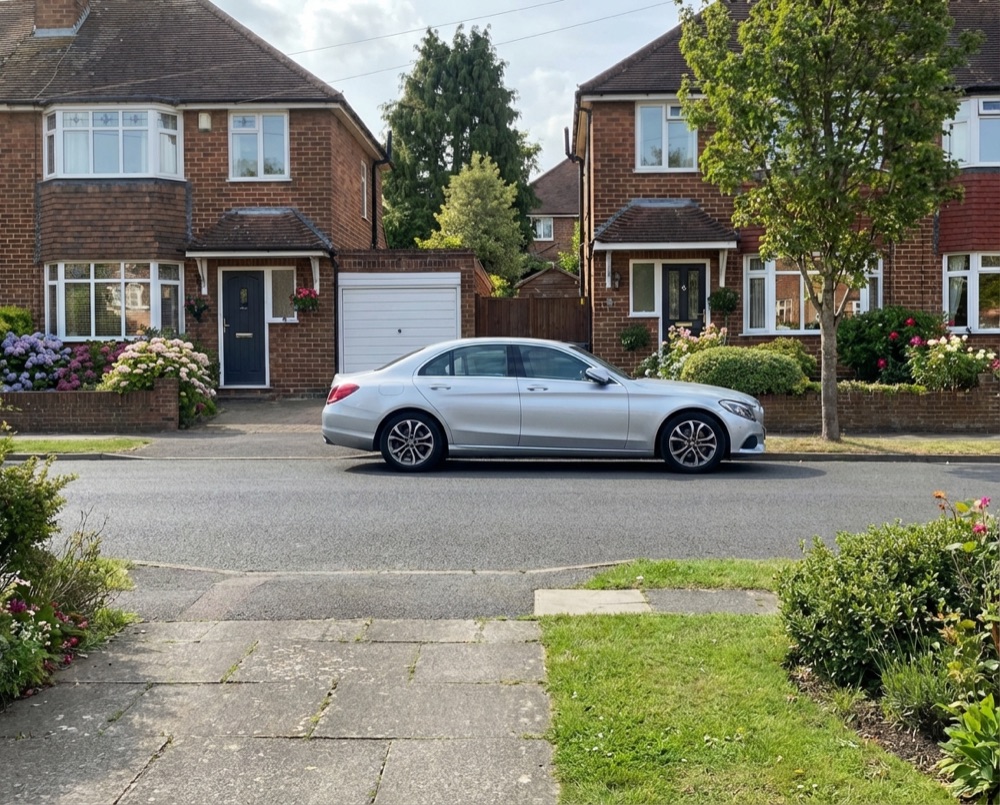 Residential street in Aldwick with bins ready for collection